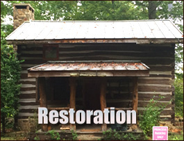 Historic Log Cabin Restoration  Buckingham, Virginia